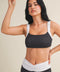 Polka Dot Print Scrunched Strap Sports Bra
