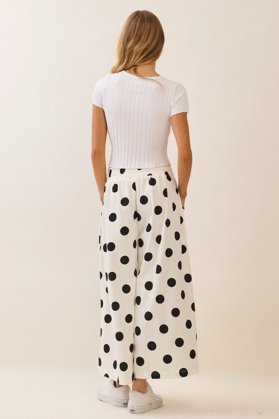 Polka Dot Pull-On Pants