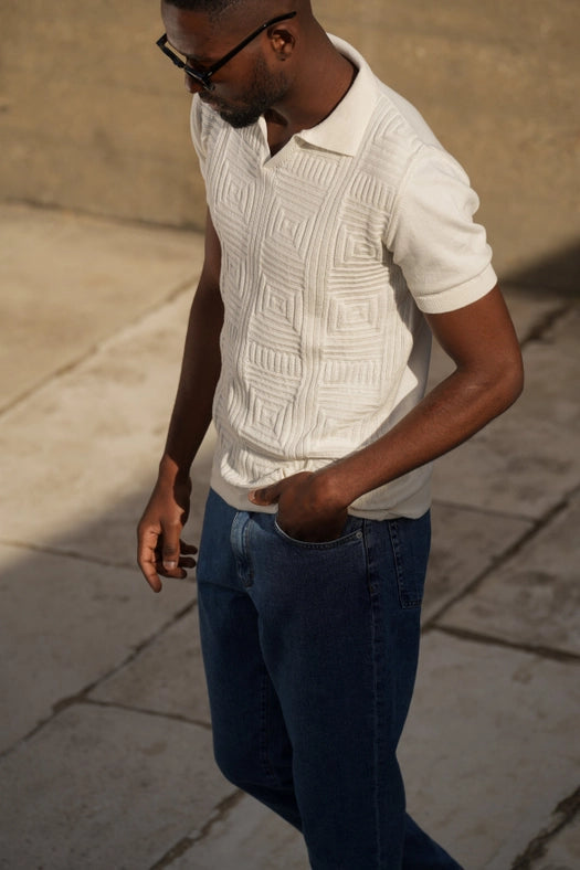 Polo Mosaic Perola-Polo Shirt-DONATO-XL-Urbanheer