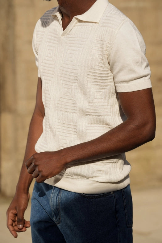 Polo Mosaic Perola-Polo Shirt-DONATO-XL-Urbanheer