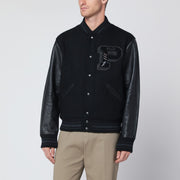 Polo Ralph Lauren Black wool-blend Letterman jacket