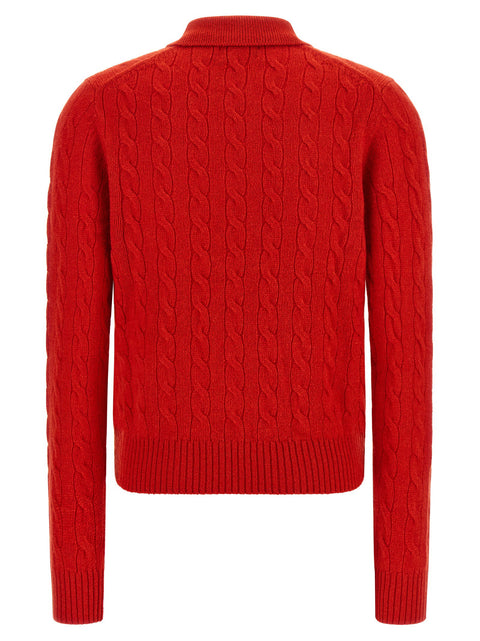 Polo Ralph Lauren Braided Knit Polo Shirt
