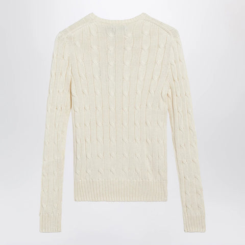 Polo Ralph Lauren Cream cable-knit cotton sweater