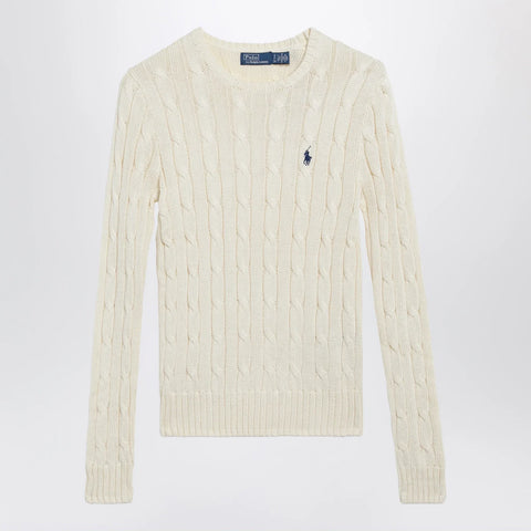 Polo Ralph Lauren Cream cable-knit cotton sweater