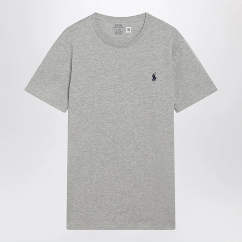 Polo Ralph Lauren Grey mélange cotton Custom Slim-Fit T-shirt
