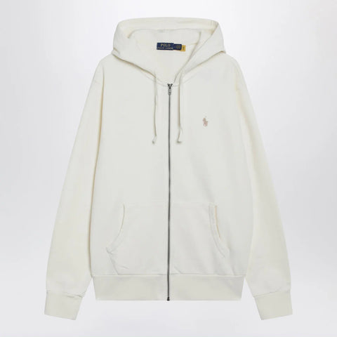Polo Ralph Lauren Ivory cotton zip-up sweatshirt