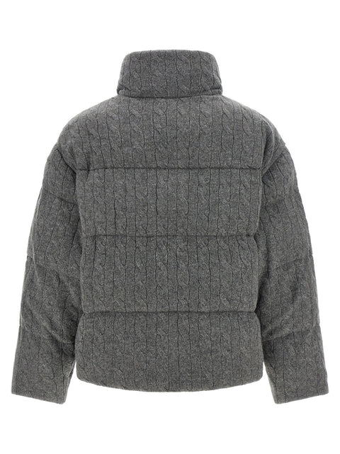 Polo Ralph Lauren Knitted Braided Down Jacket