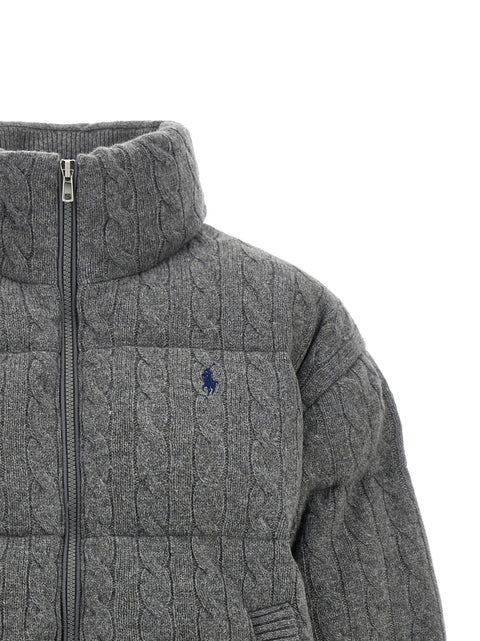 Polo Ralph Lauren Knitted Braided Down Jacket