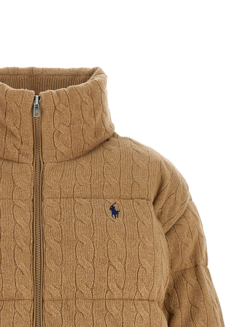 Polo Ralph Lauren Knitted Braided Down Jacket