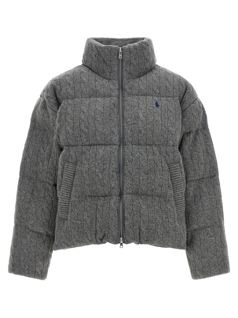 Polo Ralph Lauren Knitted Braided Down Jacket