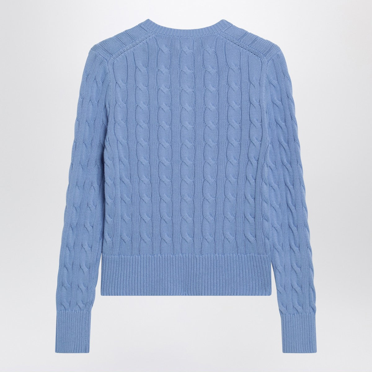 Polo Ralph Lauren Light blue cable-knit cotton cardigan