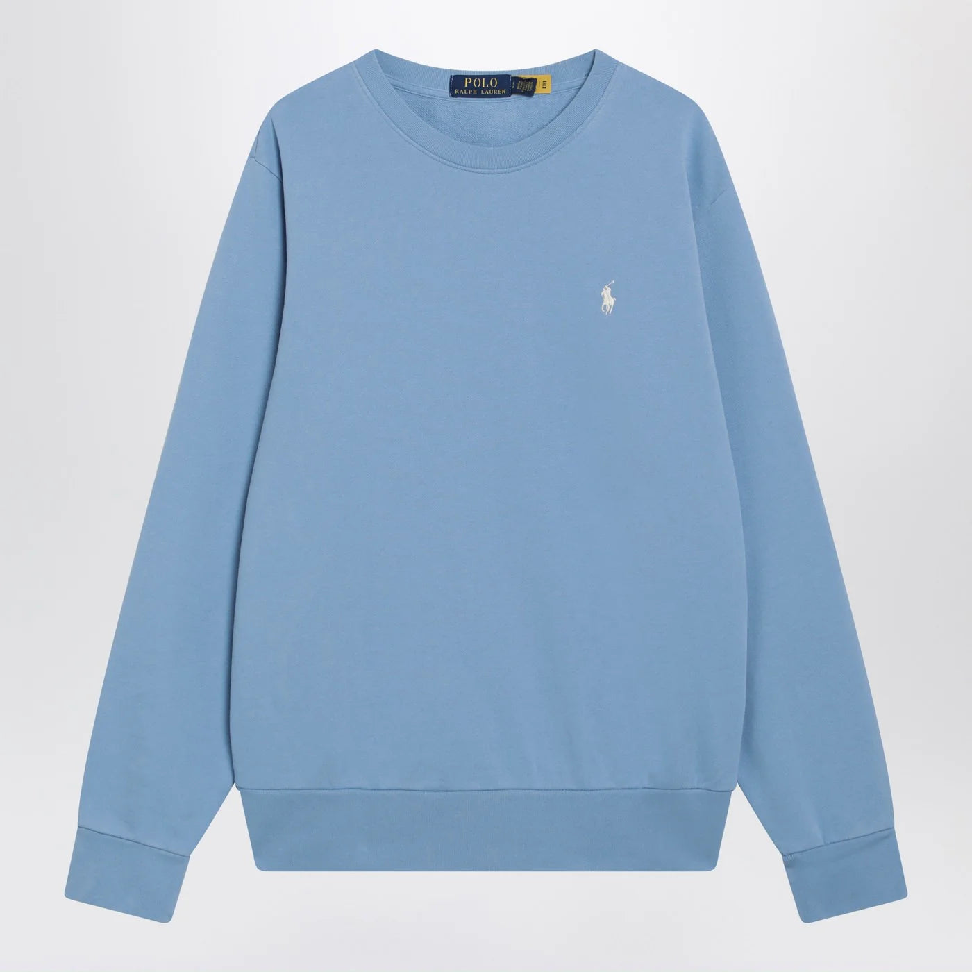 Polo Ralph Lauren Light blue cotton crew-neck sweatshirt