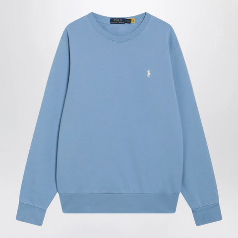 Polo Ralph Lauren Light blue cotton crew-neck sweatshirt