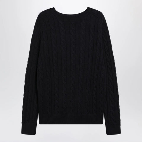 Polo Ralph Lauren Navy blue cable-knit cotton sweater