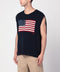 Polo Ralph Lauren Navy blue vest with flag Big-Fit