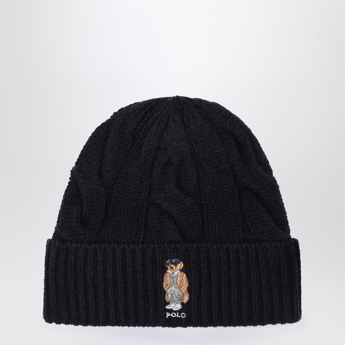 Polo Ralph Lauren Navy blue wool Polo Bear hat