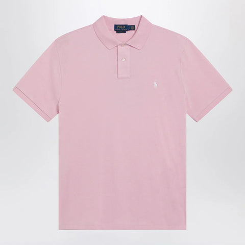 Polo Ralph Lauren Pink Custom Slim-Fit cotton polo shirt