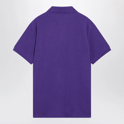 Polo Ralph Lauren Purple cotton Custom Slim-Fit polo shirt