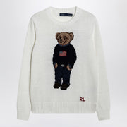 Polo Ralph Lauren White Polo Bear sweater