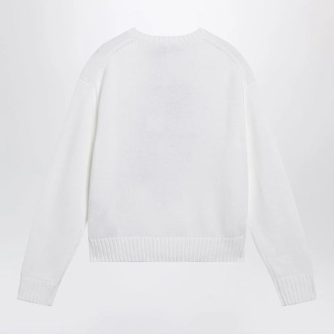 Polo Ralph Lauren White cotton Polo Bear sweater