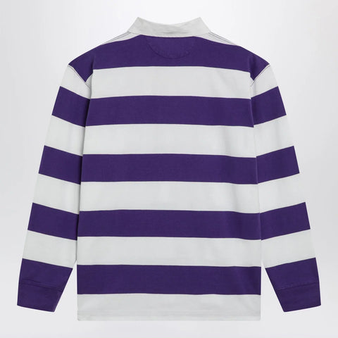 Polo Ralph Lauren White/purple striped Classic Fit polo shirt