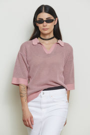 Polo Traforata In Cotone - Virginia-Maglia-Tenné-S-ROSA - GRIGIO-Urbanheer