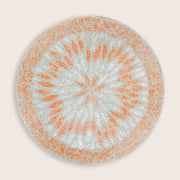 Pop of Peach Beaded Placemat-Placemat-Tiramisu-15 x 15 x 0.2 in (38.1 x 38.1 x 0.5 cm)-Urbanheer