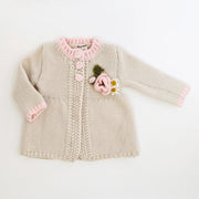 Poppy Handknit Sweater Natural Baby & Toddler-Sweater-Huggalugs-0-6 months-Urbanheer