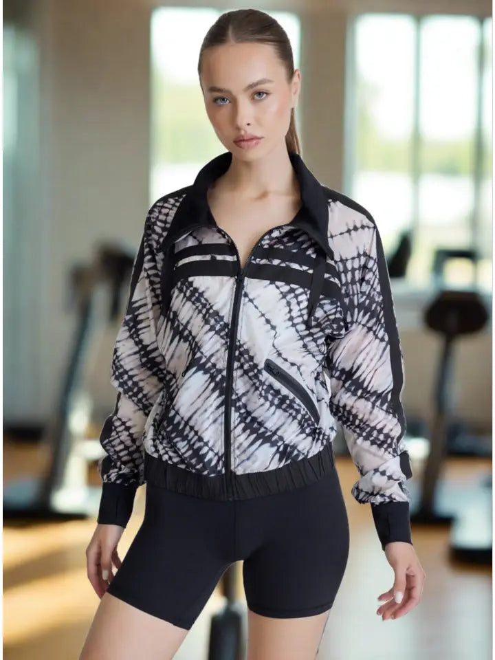 Posse Windbreaker Jls-Windbreaker-Blanc Noir-S-Batik/Black-Urbanheer