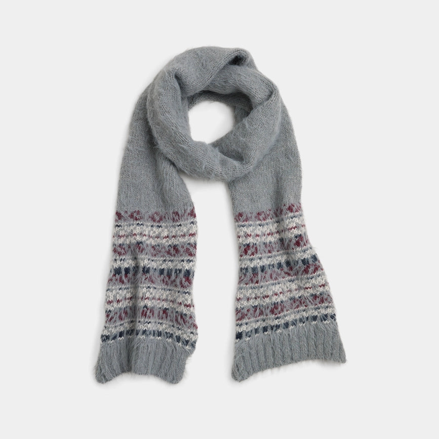 Powder Ridge Scarf-Scarf-COCO + CARMEN-9.5" W x 76" L-Grey-Urbanheer