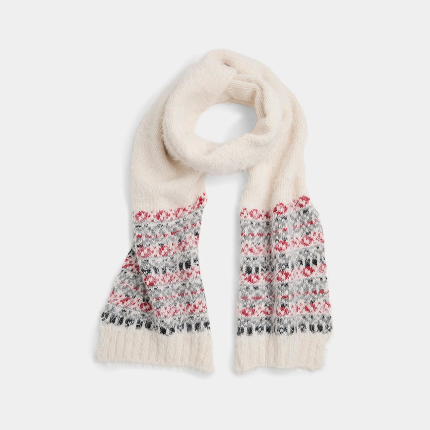 Powder Ridge Scarf-Scarf-COCO + CARMEN-9.5" W x 76" L-Winter White-Urbanheer