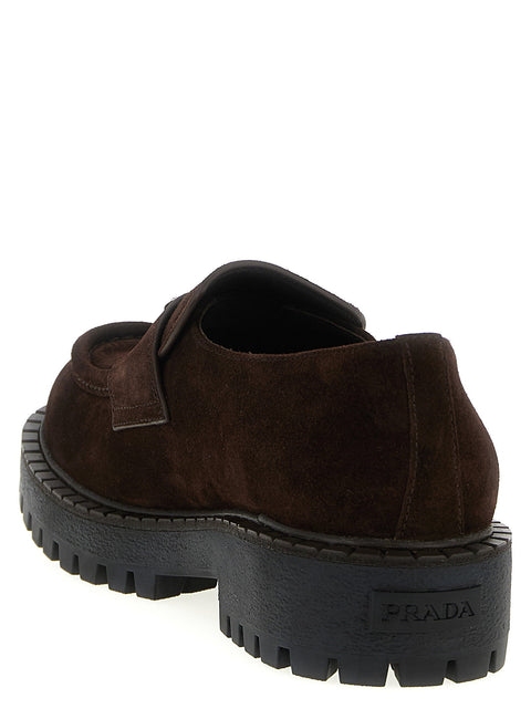 Prada Double Chocolate Loafers