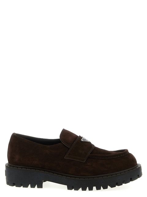 Prada Double Chocolate Loafers