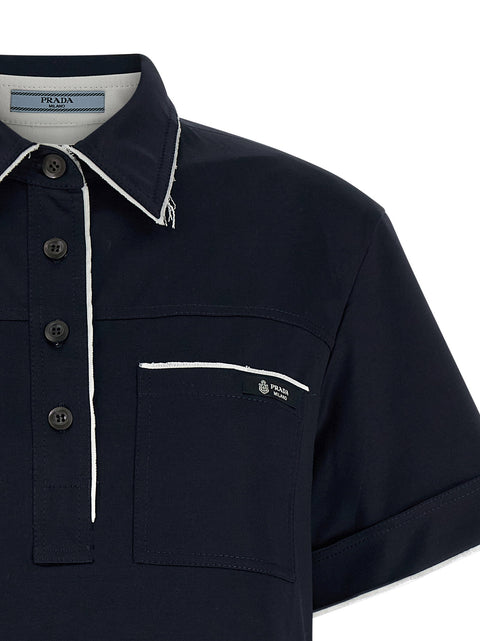 Prada Double-layer Polo Shirt