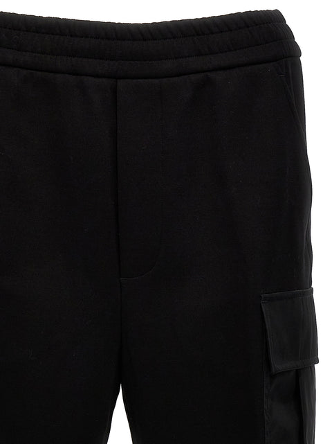 Prada Nylon Insert Cargo Joggers