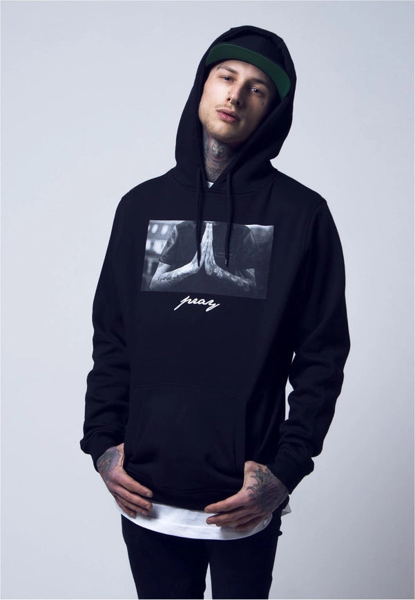 Pray Hoodie-Hoodie-Norvine-M-Black-Urbanheer