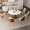 Premium Round Dining Table Set with Rotating Center Turntable