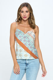Print Cowl Neck Top-Tops-Reneecollection-Urbanheer