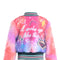 Printed Bomber Jacket W/Faux Fur Sleeves-Jacket-Hannah Banana-12M-purple multi-Urbanheer