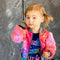 Printed Bomber Jacket W/Faux Fur Sleeves-Jacket-Hannah Banana-12M-purple multi-Urbanheer