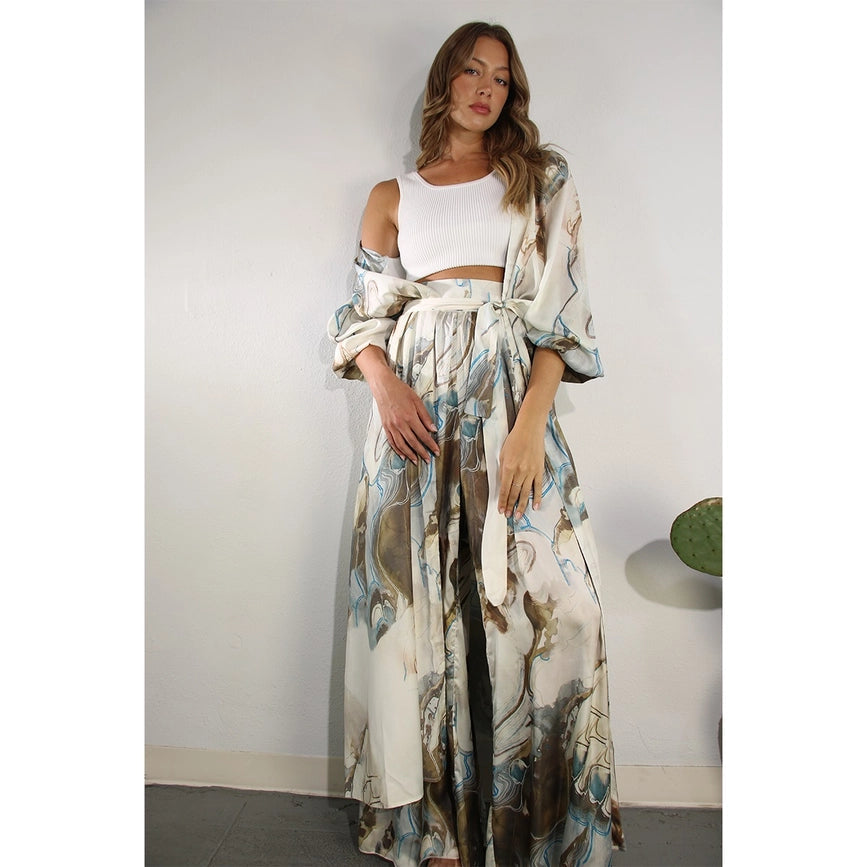 Printed Cardigan Pants Set-Set-Mulla-S-MULTI-Urbanheer