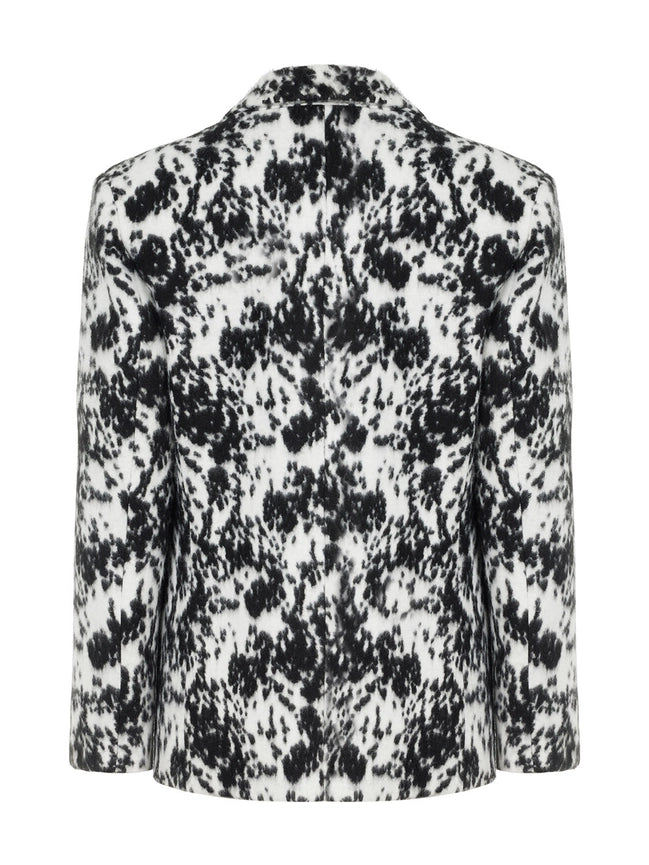 Printed Double Breasted Jacket-Jacket-NOCTURNE-XS-Multi-Colored-Urbanheer