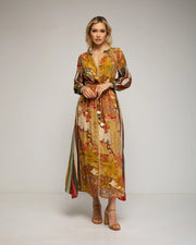 Printed Maxi Dress-Dress-Tantra-S-Camel-Urbanheer