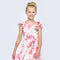 Printed Midi Dress with Flutter Sleeves-Dress-Hannah Banana-4-PINK MULTI-Urbanheer