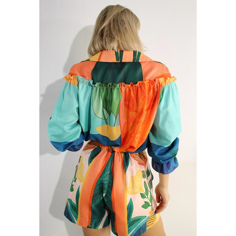 Printed Short Set-Set-Mulla-S-MULTI-Urbanheer