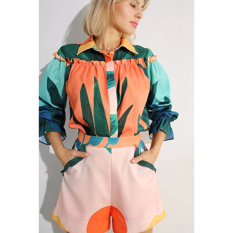 Printed Short Set-Set-Mulla-S-MULTI-Urbanheer