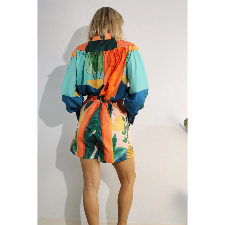 Printed Short Set-Set-Mulla-S-MULTI-Urbanheer