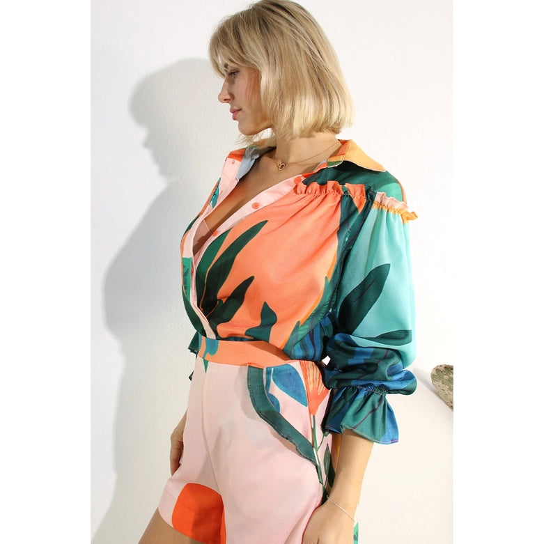 Printed Short Set-Set-Mulla-S-MULTI-Urbanheer