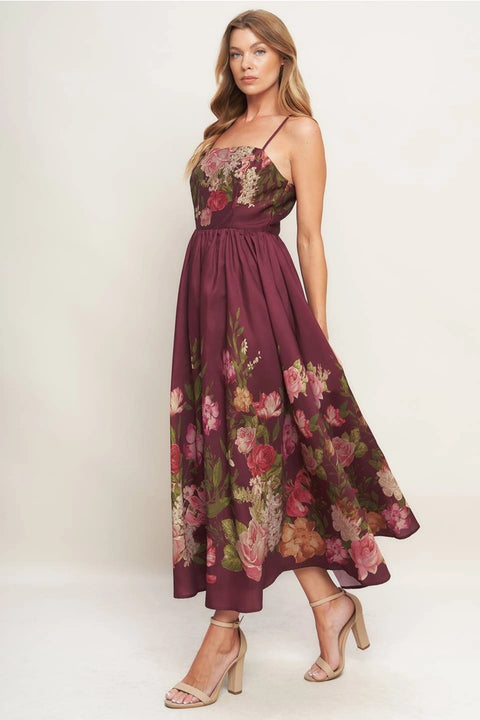 Printed Woven Ankle Dress