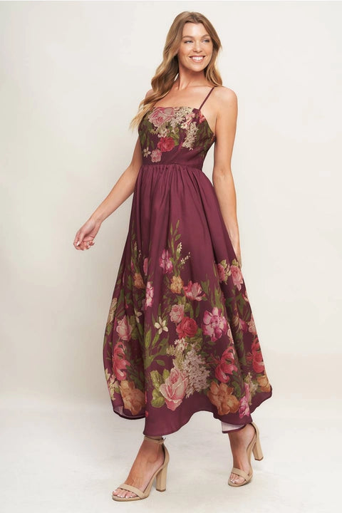 Printed Woven Ankle Dress